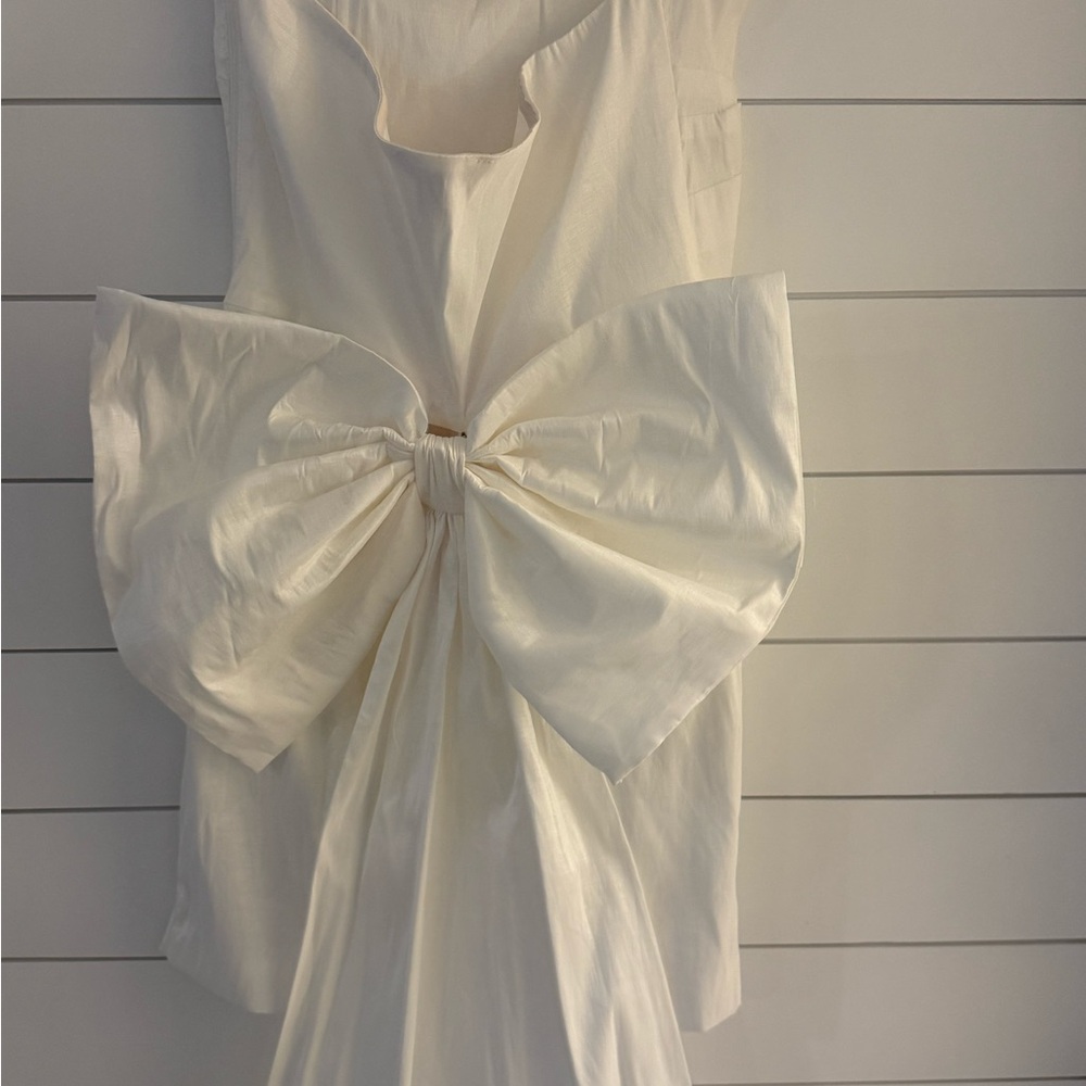 Betsey Johnson White Strapless Ruched Mini Dress - Picture 3 of 12